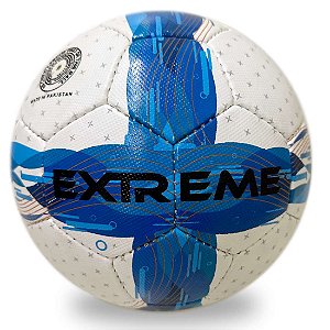 Bola de Futebol Campo AX Esportes Star Extreme PU - Bco/Az. Prisma - EXCLUSIVIDADE E LANÇAMENTO