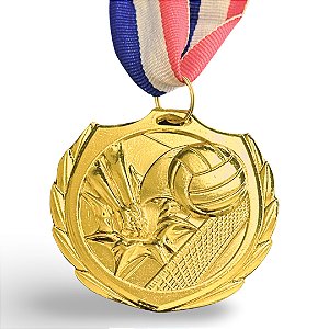 Medalha AX Esportes 65mm Dourada - YWA 460 VOLEI - EXCLUSIVIDADE E LANÇAMENTO