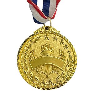 Medalha AX Esportes 65mm Honra ao Mérito Dourada - YWA 456 TOCHA E FAIXA - EXCLUSIVIDADE E LANÇAMENTO