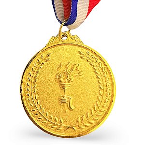 Medalha AX Esportes 65mm Honra ao Mérito Dourada - YWA 456 HM - EXCLUSIVIDADE E LANÇAMENTO
