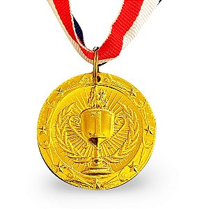 Medalha AX Esportes 45mm Honra ao Mérito Dourada - YWA 455 TACA 1 - EXCLUSIVIDADE E LANÇAMENTO