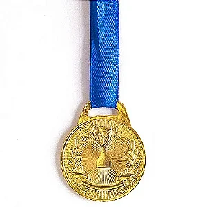 Medalha AX Esportes 30mm Honra ao Mérito Dourada YWA 467/465 - EXCLUSIVIDADE