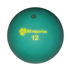Bola de Iniciação Borracha Lisa AX Esportes Nº12 C/GUIZO - Verde - LCD