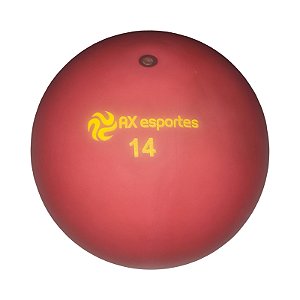Bola de Iniciação Borracha Lisa AX Esportes Nº14 C/GUIZO  - Vermelha - LCD