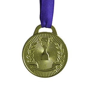 Medalha AX Esportes 35mm Honra ao Mérito Dourada YWA 468 - EXCLUSIVIDADE