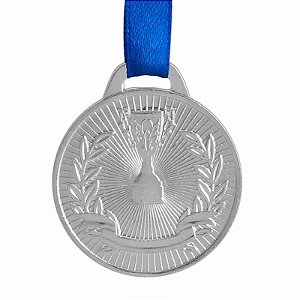 Medalha AX Esportes 35mm Honra ao Mérito Prateada YWA 468 - EXCLUSIVIDADE