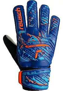 Luva de Goleiro Campo REUSCH Attrakt Starter Solid Junior TAM. 7 - AZUL