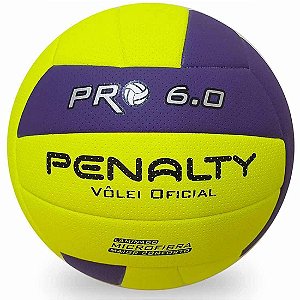 Bola de Vôlei Penalty PRO 6.0 X - Amarela e Roxa