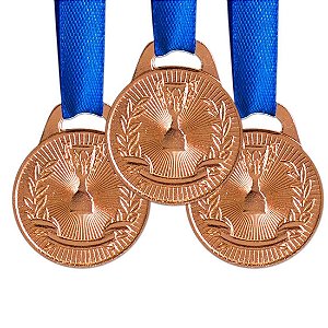 Pack c/ 10 Medalhas AX Esportes 30mm H. Mérito Bronze-FA465-429-467