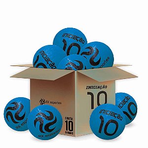 Pack c/ 10 Bolas de Iniciação AX Esportes Nº10 - Azul