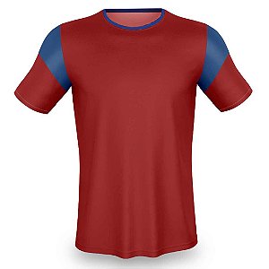 Jogo de Camisa AX Esportes Vermelho com Azul - 14+1 Numeradas Onda Pop