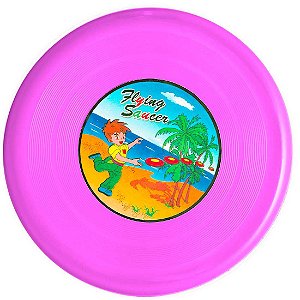 Frisbee AX Esportes Plástico 25 Cm Rosa - Y302