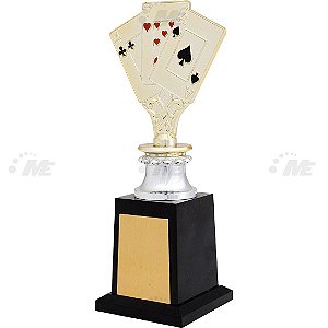 Troféu Piazza Baralho 436/5 34cm - 1º Colocado