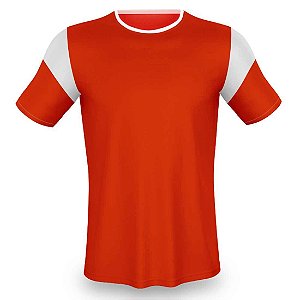 Jogo de Camisa AX Esportes Vermelho com Branco - 10+1 Numeradas