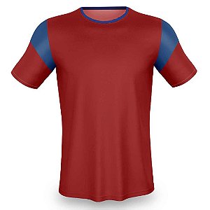 Jogo de Camisa para Futebol AX Esportes Vermelho com Azul - 10+1 Numeradas
