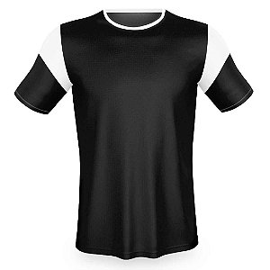 Jogo de Camisa AX Esportes Preto com Branco - 10+1 Numeradas