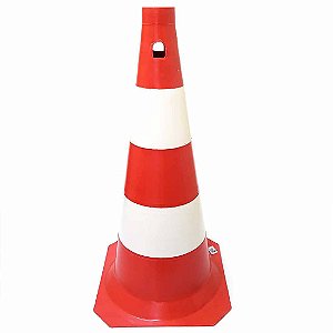 Cone de 75cm AX Esportes -  Laranja e Branco