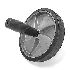 Roda de Exercícios Abdominais AX Esportes 19cm - Cinza