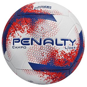 Bola de Futebol Campo Líder XXI Penalty - Branca/Vermelha