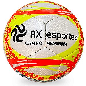 Bola de Futebol de Campo AX Esportes em Microfibra AM/LAR/VD - EXCLUSIVIDADE