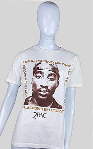 Blusa branca estampada tamanho p