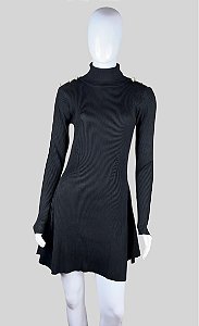 Vestido malha canelada  tamanho p