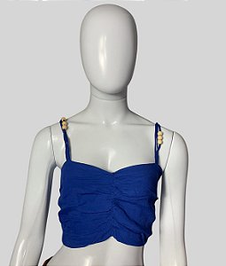 Blusa sem manga azul TAM P