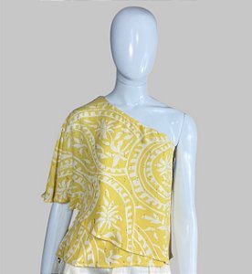 Blusa amarela com brilho TAM PP