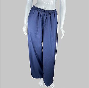 Calça azul marinho com listras branca TAM p