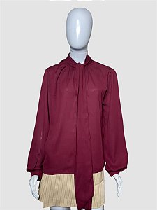 Blusa vinho manga longa TAM P