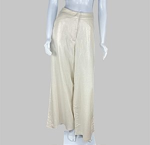 Calça bege com brilho TAM 36