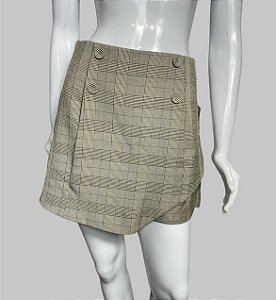 Short saia xadrez TAM 36