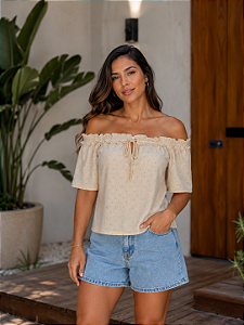 Blusa Bege TAM PP CÓD. 097