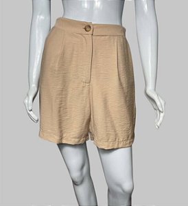 Bermuda alfaiataria bege claro TAM 36