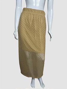 Saia bege escuro TAM P