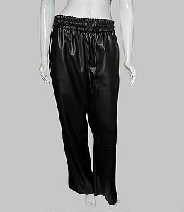 Calça cos elástico preto PU TAM P