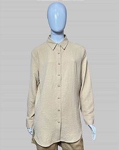 camisa bege TAM P
