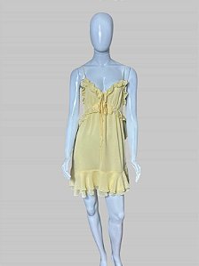 vestido amarelo TAM P