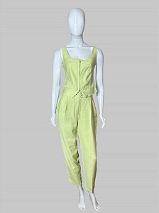 conjunto verde limão