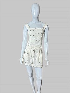 conjunto branco bolinhas