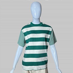 tshirt listrada verde TAM P
