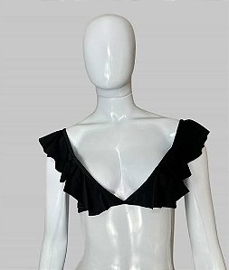 biquini preto top TAM P