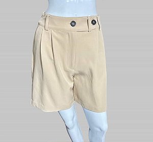 SHORT ALFAIATARIA BEGE TAM 36 CÓD. 174