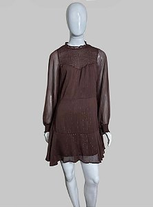 VESTIDO VINHO TAM P CÓD. 167