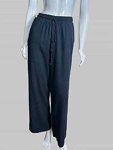 CALÇA EM LINHO AZUL MARINHO TAM P CÓD. 067