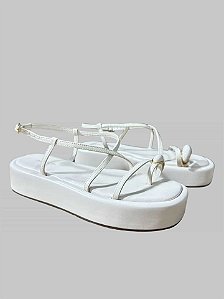 SANDALIA OFF WHITE TAM 37 CÓD. 006