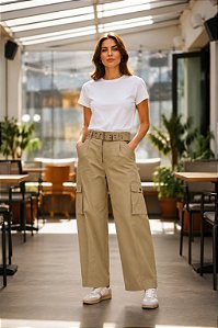 CALÇA BEGE FIVELA 38 CÓD. 304