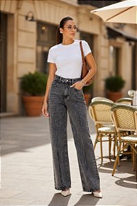 CALÇA JEANS ESTONADA CINZA 40 CÓD. 343