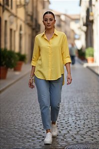 CAMISA MANGA AMARELA P CÓD. 354