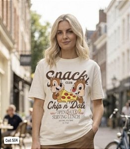 T-SHIRT SNARCKS BRANCA P CÓD.504